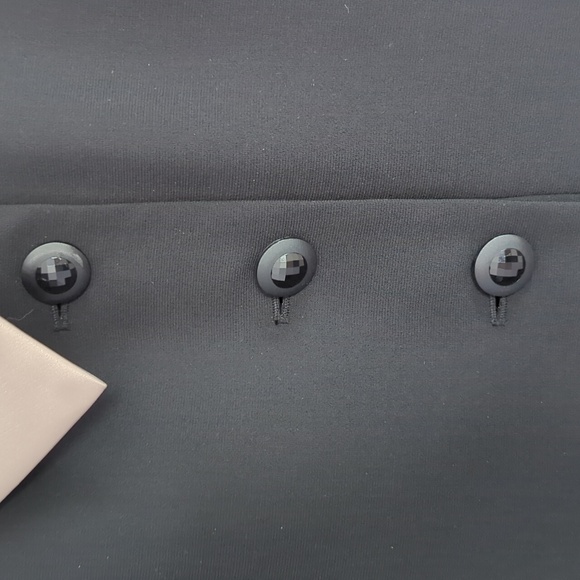 Le Suit Essentials Women Petite Black Jacket 3 Buttons Size 6P - Picture 5 of 10